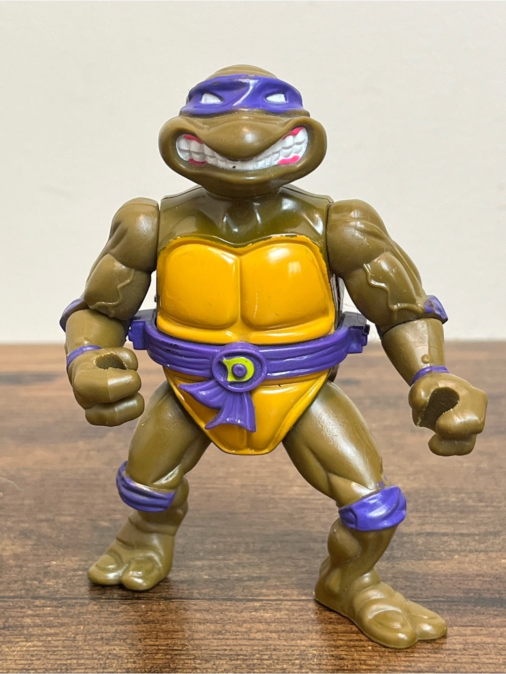 Vintage 1991 TMNT Teenager Mutant Ninja Turtles Storage Shell Donatello Action F